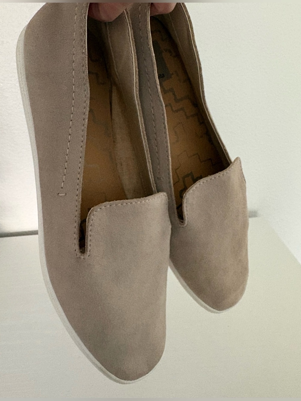 Dolce Vita Andres Suede Slip-On Loafer Sneakers - Taupe - Size 8.5